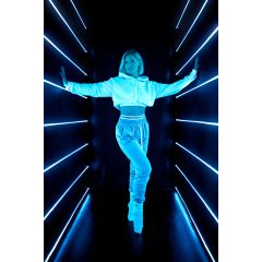 Black Bird Casual White Hoodie